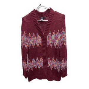 Desigual lagenlook knitted cardigan sweater XS 17WWJFG3 Women Snap V Neck